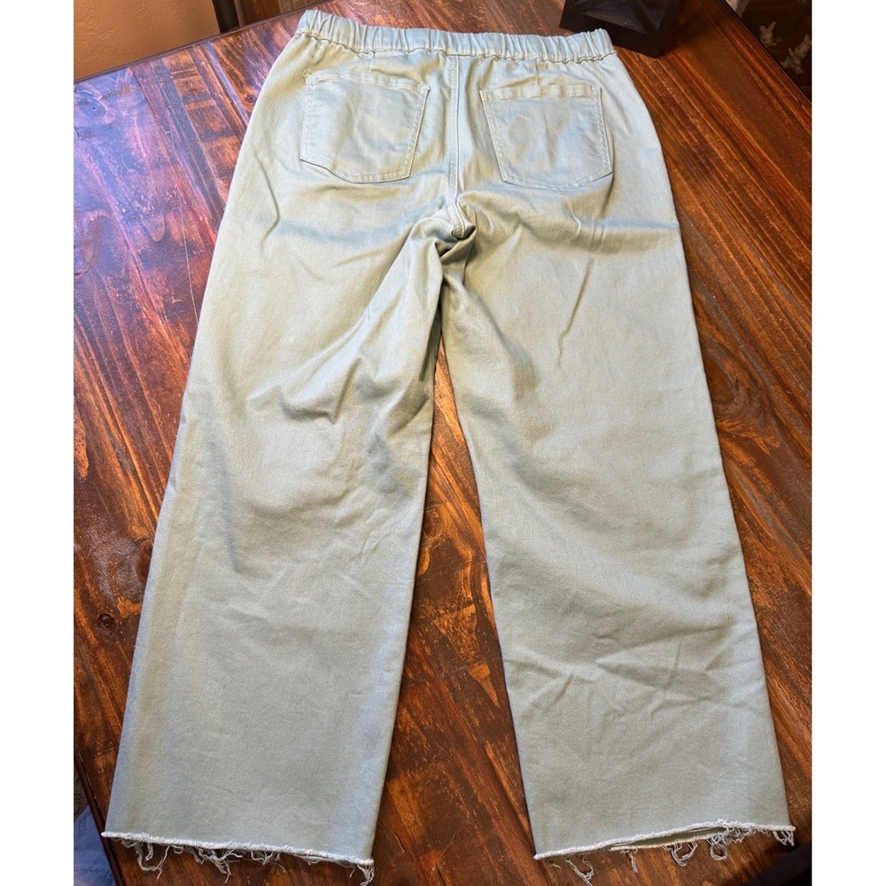 YMI Womens High Rise Wide Leg Utility Pants Bundle‎ Sage Green Black Small Set 2 - Picture 10 of 12